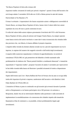 Il caso Veneto Banca: 2007/2016