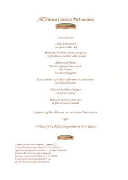 pranzo-6-novembre - Cooperativa Agricola S. Rocco