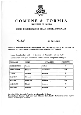 N. 323 - Comune di Formia