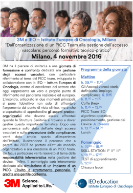 Milano, 4 novembre 2016 - Istituto Europeo di Oncologia