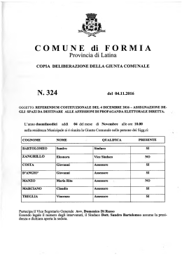 N. 324 - Comune di Formia