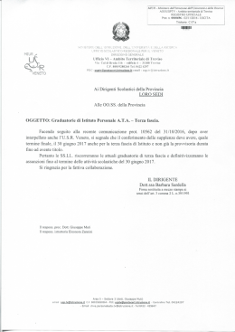 Precisazione - Treviso &ndash; Ufficio scolastico territoriale