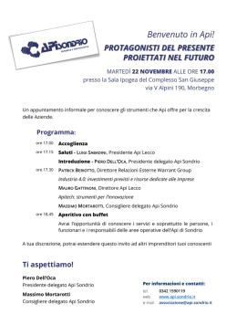 Programma evento - Valtellina News