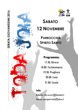Scarica la locandina - Azione Cattolica Parma