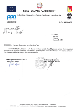 118- LEZIONE DI PROVA DEL CORSO BREAKING TEST