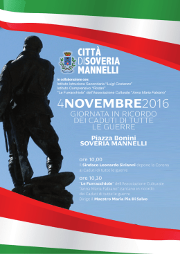 4novembre2016 - Comune di Soveria Mannelli