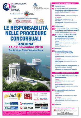 Le responsabilit&agrave; nelle procedure concorsuali