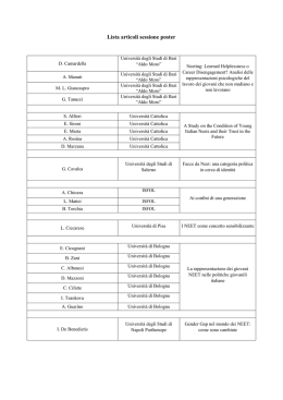 Lista articoli sessione poster