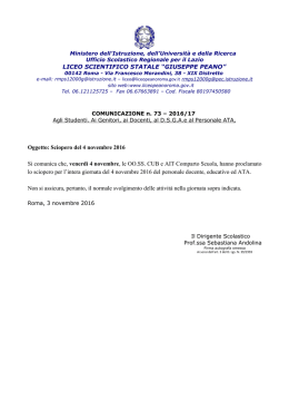 Sciopero del 4 novembre 2016