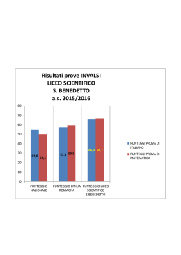 Risultati prove INVALSI LICEO SCIENTIFICO S. BENEDETTO a.s.