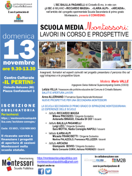Locandina Convegno Media Montessori 13.11.16
