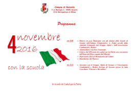 Celebrazione 4 Novembre con le scuole