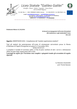 compilazione-modulo-orientasud - Liceo Statale "Galileo Galilei"