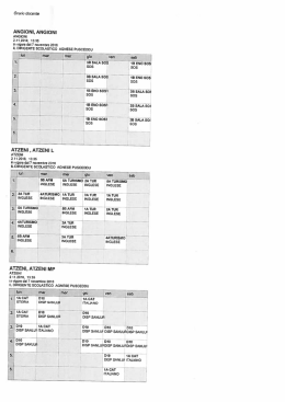0rario delle lezioni per docente - sede ITCG Sanluri e IPSAR Villamar