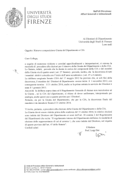 nota rettorale prot.123838 del 14/09/2016