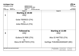 ITF Tournament Planner