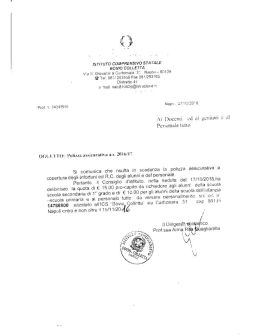 polizza assicurativa anno scolastico 2016/2017