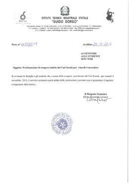 Sciopero 4 novembre 2016 - ITIS "Guido Dorso" Avellino