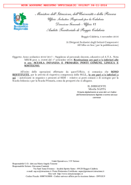 uo3-20161104-12927 - Ufficio VI – Ambito territoriale di Reggio