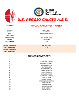 2010 SABATO 5-nov - US Reggio Calcio ASD
