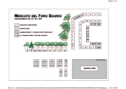 Planimetria Mercato Foro Boario