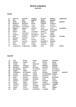 Orario scolastico