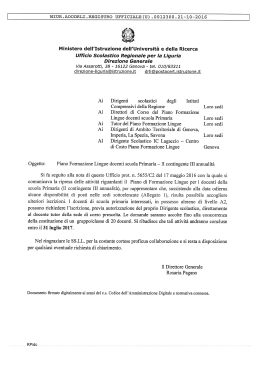 Piano Formazione Lingue Primaria
