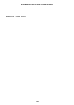 Online book Geoffrey Stephen Hull Mai Kolia Tetun: A Course In