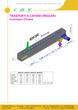 TRASPORTI A CATENE (REDLER) Conveyor Chains