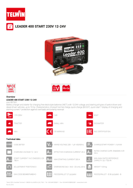 leader 400 start 230v 12-24v