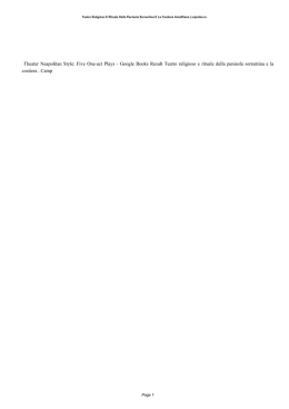 Online book Mimi DAponte Teatro Religioso E Rituale Della