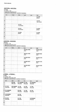 0rario delle lezioni per docente - sede ITCG Sanluri e IPSAR Villamar