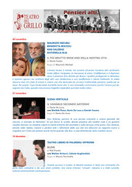 Cartellone 2016-2017 Teatro del Grillo (5