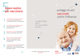 Brochure vaccino antinfluenzale