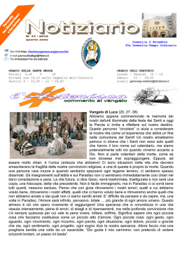 notiziario 37 - Opera Don Bosco Sampierdarena