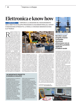 Elettronica e know how
