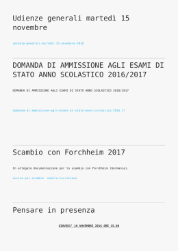 Pensare in presenza,Attivit&agrave; sportive in rete,Corso sul Melodramma