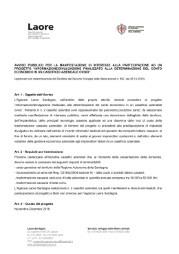 Avviso pubblico [file] - Regione Autonoma della Sardegna