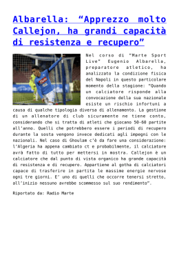 Albarella - Mundo Napoli Sport 24