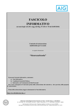 Condizioni polizza assicurativa