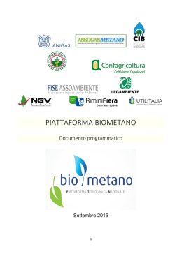 piattaforma biometano