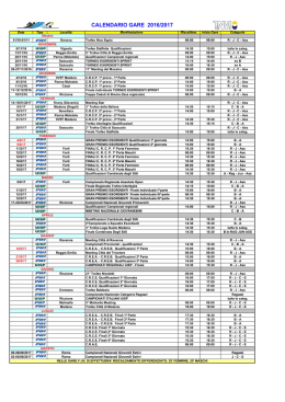 Calendario 2014-2015