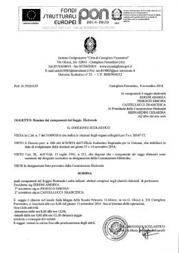 nomina componenti seggio elettorale rinnovo c.i. 2016