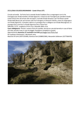 27/11/2016 CICLOESCURSIONISMO - Castel d`Asso (VT)