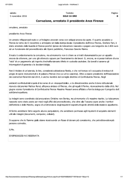 Page 1 6/11/2016 Leggi articolo - IntraNews 3 Sabato Testata