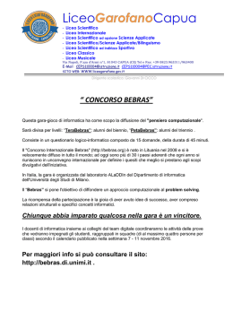 LiceoGarofanoCapua Locandina BEBRAS