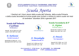 invito scuola aperta 2016-17 - IC 03 "San Bernardino – Borgo Trento"