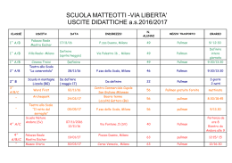 SCUOLA MATTEOTTI -VIA LIBERTA` USCITE DIDATTICHE a.s.