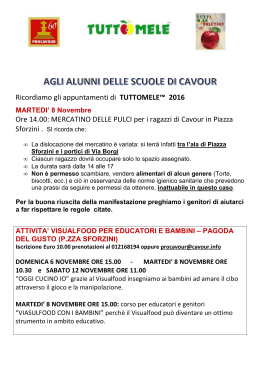 Programma - Cavour.info