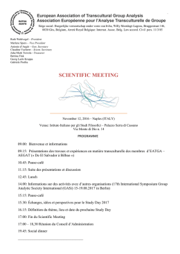 scientific meeting - Istituto Italiano per gli Studi Filosofici